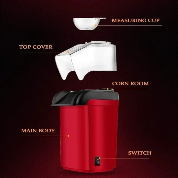 CONRAL Mini OIL Free Popcorn Maker. - Image 7