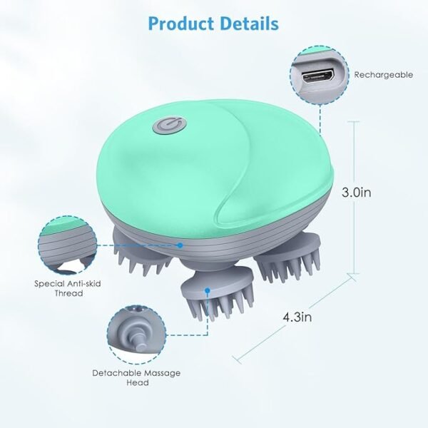 Electric Scalp Massager for Stress Relax and Pain Relief. - Image 9
